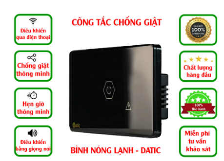 Công Tắc Chống Giật Bình Nóng Lạnh Datic