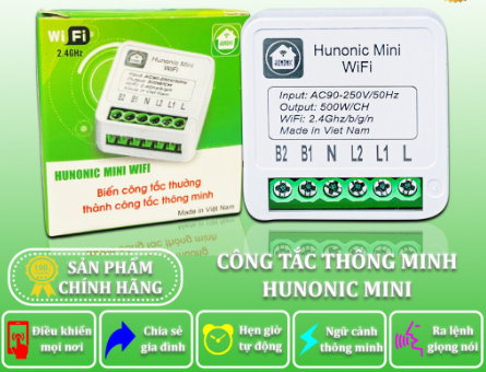 Công tắc điều khiển từ xa Hunonic Mini