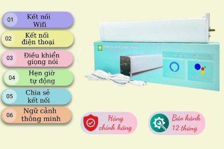 Động cơ rèm thông minh Hunonic Ecosystem điều khiển từ xa